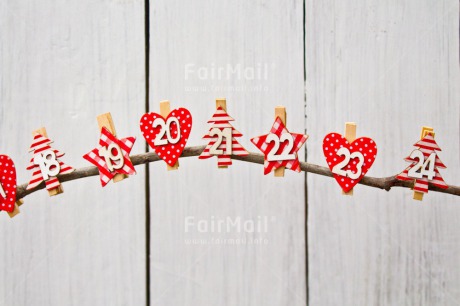 Fair Trade Photo Christmas, Christmas calendar, Colour image, Days, Horizontal, Peru, Present, Red, South America, White