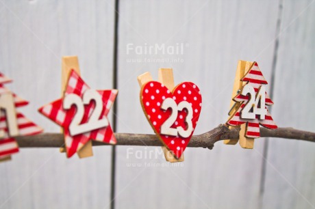 Fair Trade Photo Christmas, Christmas calendar, Colour image, Days, Horizontal, Peru, Present, Red, South America, White