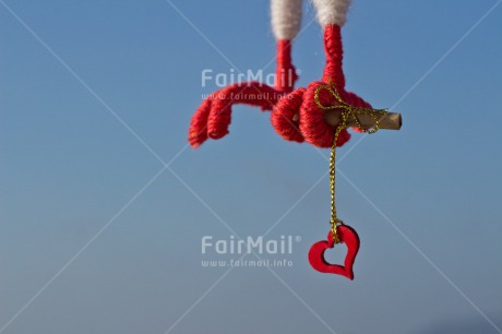 Fair Trade Photo Animals, Bird, Blue, Colour image, Feet, Heart, Horizontal, Love, Marriage, Peru, Red, Sky, South America, Thinking of you, Valentines day, Wedding