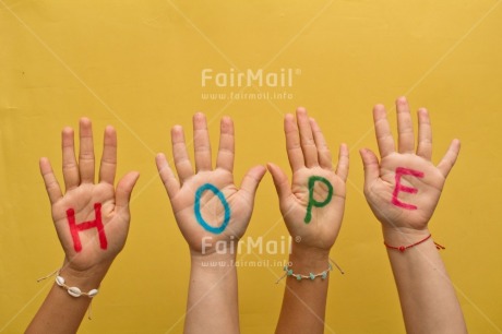 Fair Trade Photo Body, Bracelet, Colour, Colour image, Hand, Hope, Horizontal, Letter, Object, People, Peru, Place, South America, Text, Together, Values, Yellow