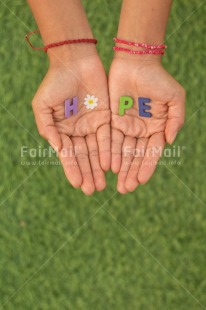Fair Trade Photo Body, Bracelet, Colour, Colour image, Green, Hand, Hope, Horizontal, Letter, Object, Peru, Place, South America, Text, Values, Vertical