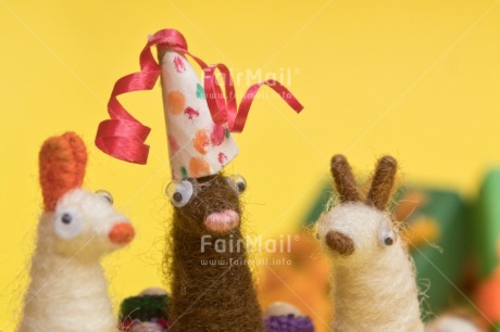 Fair Trade Photo Adjective, Animals, Birthday, Colour, Colour image, Friend, Friendship, Horizontal, Llama, Party, People, Peru, Place, South America, Yellow