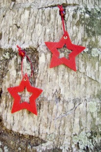 Fair Trade Photo Christmas, Colour image, Day, Outdoor, Peru, Red, South America, Star, Tree, Vertical