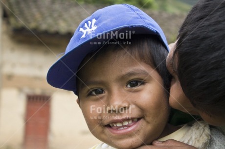 Fair Trade Photo Activity, Care, Colour image, Day, Friendship, Horizontal, House, Looking at camera, Mountain, Outdoor, People, Peru, Portrait headshot, Rural, Smiling, South America, Street, Streetlife, Two boys