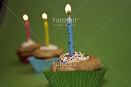 Fair Trade Photo Birthday, Blue, Cake, Candle, Colour image, Congratulations, Flame, Green, Horizontal, Indoor, Party, Peru, South America, Studio