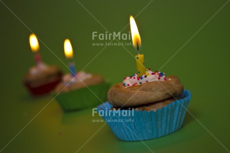 Fair Trade Photo Birthday, Blue, Cake, Candle, Colour image, Congratulations, Flame, Green, Horizontal, Indoor, Party, Peru, South America, Studio