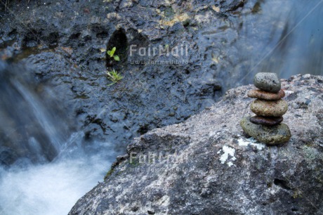 Fair Trade Photo Balance, Closeup, Day, Horizontal, Outdoor, Peru, Sea, South America, Stone, Water, Waterfall, Wellness