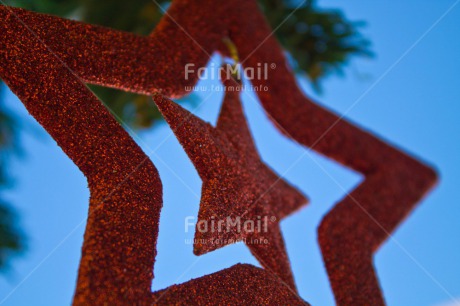 Fair Trade Photo Christmas, Closeup, Day, Horizontal, Outdoor, Red, Sky, Star