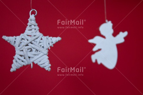 Fair Trade Photo Angel, Christmas, Horizontal, Red, Star, Studio, Tabletop, White