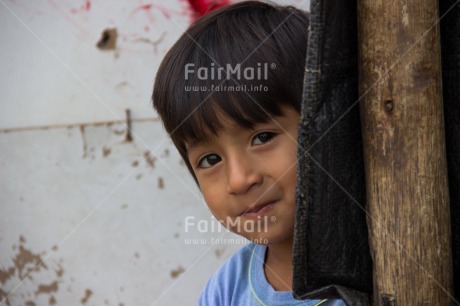Fair Trade Photo 5 -10 years, Activity, Colour image, Latin, Looking at camera, One boy, People, Peru, Portrait headshot, South America
