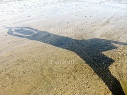 Fair Trade Photo Activity, Beach, Colour image, Horizontal, Outdoor, Peru, Sand, Sea, Shadow, South America, Spirituality, Wellness, Yoga