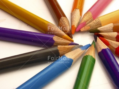 Fair Trade Photo Colour, Colour image, Cooperation, Creativity, Day, Education, Exams, Horizontal, Indoor, Multi-coloured, Pencil, Peru, South America, Studio, Tabletop