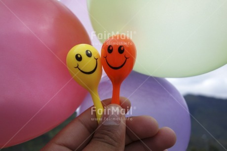 Fair Trade Photo Balloon, Birth, Birthday, Colour image, Day, Hand, Horizontal, Invitation, Outdoor, Party, Peru, Smile, Smiling, South America