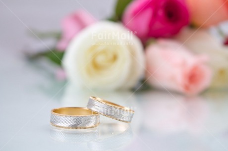 Fair Trade Photo Colour image, Flowers, Gold, Horizontal, Love, Marriage, Peru, Ring, Rose, Silver, South America, Wedding, White