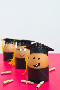 Fair Trade Photo Clothing, Colour image, Congratulations, Diploma, Egg, Food and alimentation, Hat, Indoor, Peru, Pink, South America, Success, Three, Vertical, White