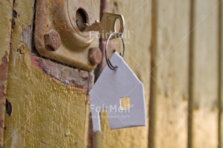 Fair Trade Photo Colour image, Door, Home, Horizontal, Key, Locker, Moving, New home, Peru, South America, Welcome home