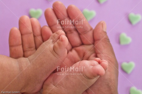 Fair Trade Photo Birth, Boy, Colour image, Feet, Girl, Hand, Heart, Horizontal, New baby, People, Peru, South America