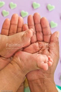 Fair Trade Photo Birth, Boy, Colour image, Feet, Girl, Hand, Heart, New baby, People, Peru, South America, Vertical