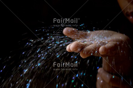 Fair Trade Photo Birthday, Black, Colour image, Hand, Horizontal, New Year, Party, Peru, South America, Sparkle