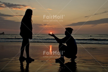 Fair Trade Photo Beach, Colour image, Horizontal, Love, Marriage, Peru, Shooting style, Silhouette, South America, Sun, Sunset, Thinking of you, Valentines day, Water, Wedding