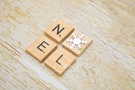 Fair Trade Photo Christmas, Christmas decoration, Colour, Colour image, Horizontal, Letter, Noel, Object, Peru, Place, Snowflake, South America, Text, Tile, White, Wood