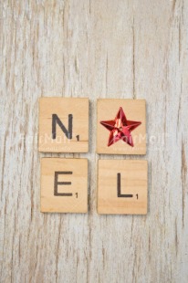 Fair Trade Photo Christmas, Christmas decoration, Colour, Colour image, Letter, Noel, Object, Peru, Place, South America, Star, Text, Tile, Vertical, White, Wood