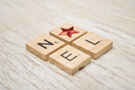 Fair Trade Photo Christmas, Christmas decoration, Colour, Colour image, Horizontal, Letter, Noel, Object, Peru, Place, South America, Star, Text, Tile, White, Wood