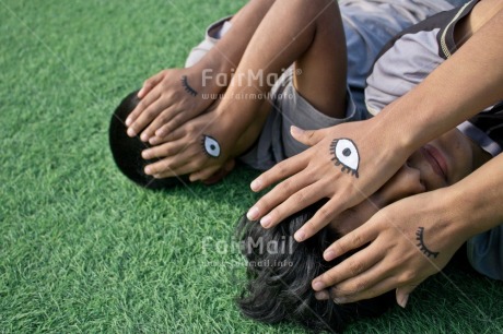 Fair Trade Photo Activity, Body, Colour, Colour image, Emotions, Eyes, Friendship, Green, Hand, Happiness, Happy, Horizontal, Kid, People, Peru, Place, Play, Playing, Smile, South America, Together, Values