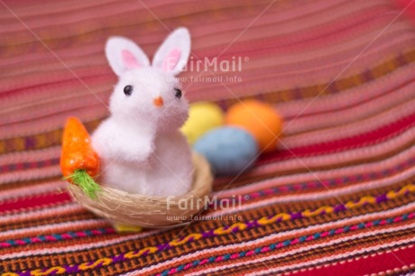 Fair Trade Photo Adjective, Animals, Birthday, Congratulations, Easter, Horizontal, Peruvian textile, Rabbit