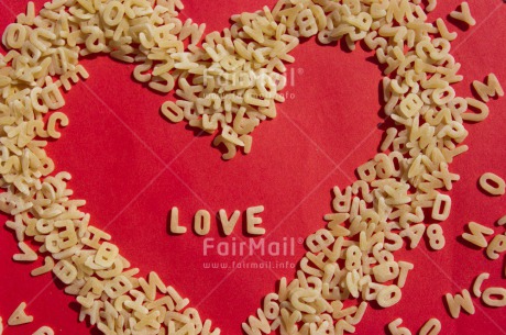 Fair Trade Photo Colour image, Heart, Horizontal, Letter, Love, Red, Valentines day, White