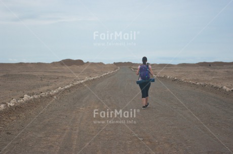 Fair Trade Photo Activity, Backpack, Colour image, Emotions, Good trip, Horizontal, Loneliness, One woman, People, Peru, South America, Travel, Walking