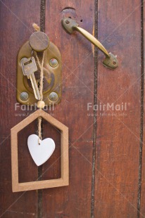 Fair Trade Photo Colour image, Door, Heart, Key, Love, Marriage, New home, Peru, South America, Vertical, Wedding