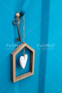 Fair Trade Photo Colour image, Door, Heart, Key, Love, Marriage, New home, Peru, South America, Vertical, Wedding