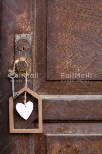 Fair Trade Photo Colour image, Door, Heart, Key, Love, Marriage, New home, Peru, South America, Vertical, Wedding