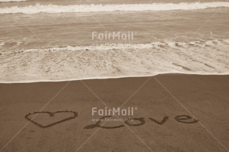 Fair Trade Photo Beach, Black and white, Heart, Horizontal, Love, Peru, Sand, Sea, Shooting style, South America, Valentines day