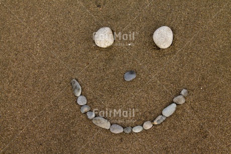 Fair Trade Photo Beach, Colour image, Emotions, Happiness, Horizontal, Peru, Sand, Smile, South America, Stone