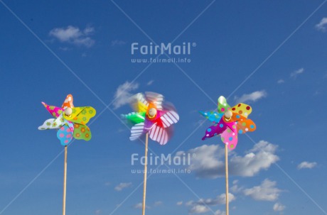 Fair Trade Photo Birthday, Clouds, Colour image, Holiday, Horizontal, Invitation, Party, Peru, Sky, South America, Summer, Windmill