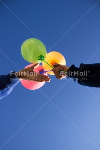 Fair Trade Photo Activity, Balloon, Birthday, Colour image, Giving, Party, People, Peru, South America, Two children, Vertical, Well done