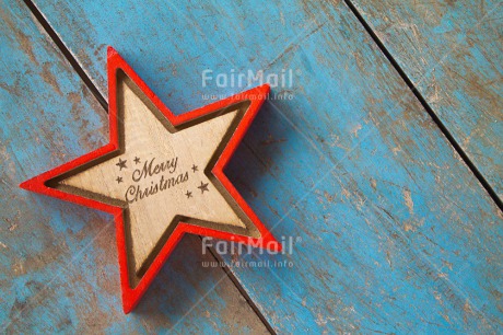 Fair Trade Photo Blue, Christmas, Colour image, Horizontal, Peru, Red, South America, Star, Text, Wood