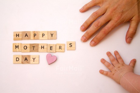 Fair Trade Photo Baby, Colour image, Hand, Hands, Heart, Horizontal, Letters, Love, Mother, Mothers day, People, Peru, Pink, South America, Text, White, Wood