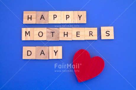 Fair Trade Photo Blue, Colour image, Heart, Horizontal, Letters, Love, Mother, Mothers day, Peru, Red, South America, Text, Wood