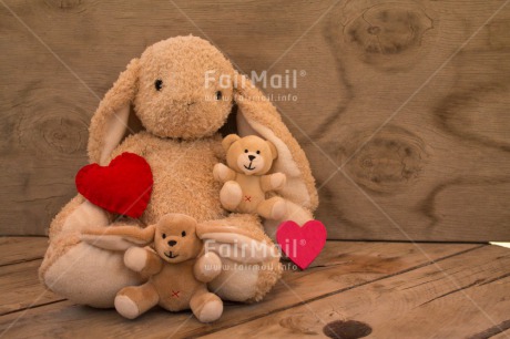 Fair Trade Photo Activity, Animals, Bear, Colour image, Fathers day, Heart, Horizontal, Love, Mothers day, Peru, Rabbit, Sitting, South America, Three, Toy, Valentines day, Wood