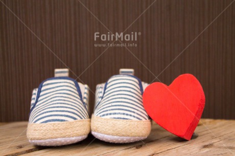 Fair Trade Photo Baby, Birth, Colour image, Heart, Horizontal, Love, New baby, People, Peru, Red, Shoe, South America