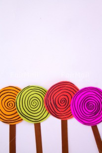 Fair Trade Photo Activity, Birthday, Celebrating, Colour image, Crafts, Indoor, Lollipop, Multi-coloured, Paper, Peru, Seasons, South America, Studio, Summer, Sweets, Vertical