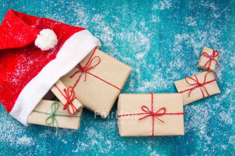 Fair Trade Photo Blue, Christmas, Clothing, Colour image, Gift, Hat, Indoor, Peru, Red, Santaclaus, Seasons, Snow, South America, Winter