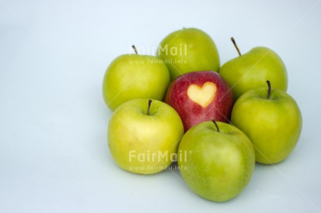 Fair Trade Photo Apple, Business, Colour image, Different, Fathers day, Food and alimentation, Fruits, Green, Health, Heart, Indoor, Love, Marriage, Mothers day, Office, Peru, Red, South America, Studio, Valentines day, Wedding