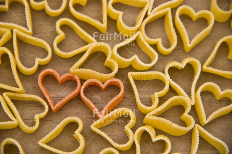 Fair Trade Photo Colour image, Couple, Fathers day, Food and alimentation, Heart, Love, Macaroni, Marriage, Mothers day, Peru, South America, Together, Valentines day, Wedding