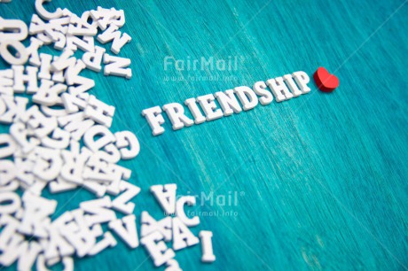 Fair Trade Photo Blue, Colour image, Friendship, Heart, Horizontal, Letters, Love, Peru, Red, South America, Text, Wood