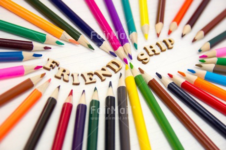 Fair Trade Photo Colour image, Colourful, Crayon, Friendship, Horizontal, Letters, Multi-coloured, Peru, South America, Text, Together