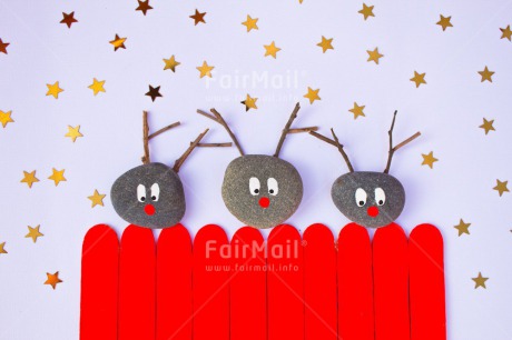 Fair Trade Photo Animals, Christmas, Colour image, Horizontal, Peru, Reindeer, South America, Star, Stone, White